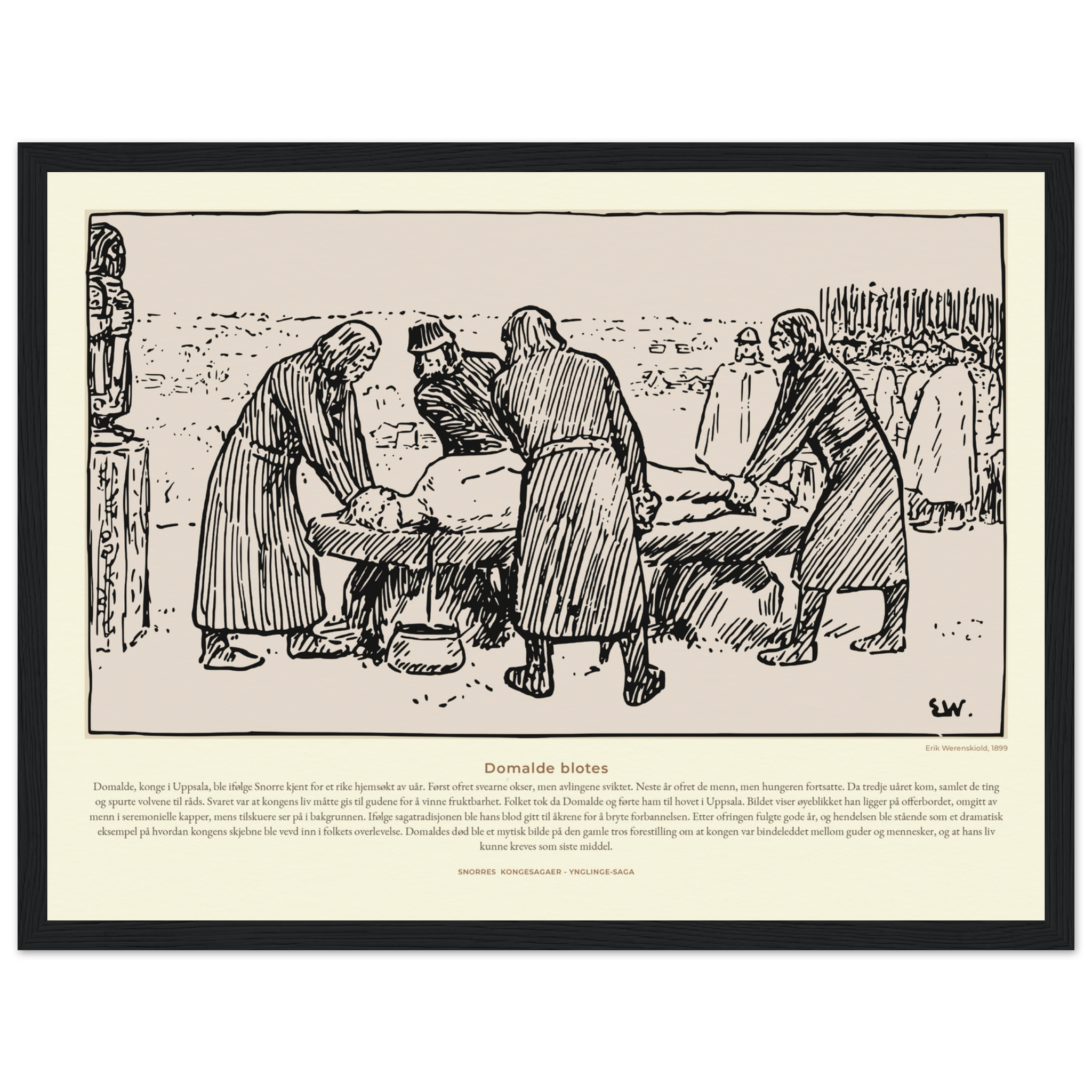 1011-Plakat i matt papir i gallerikvalitet med treramme