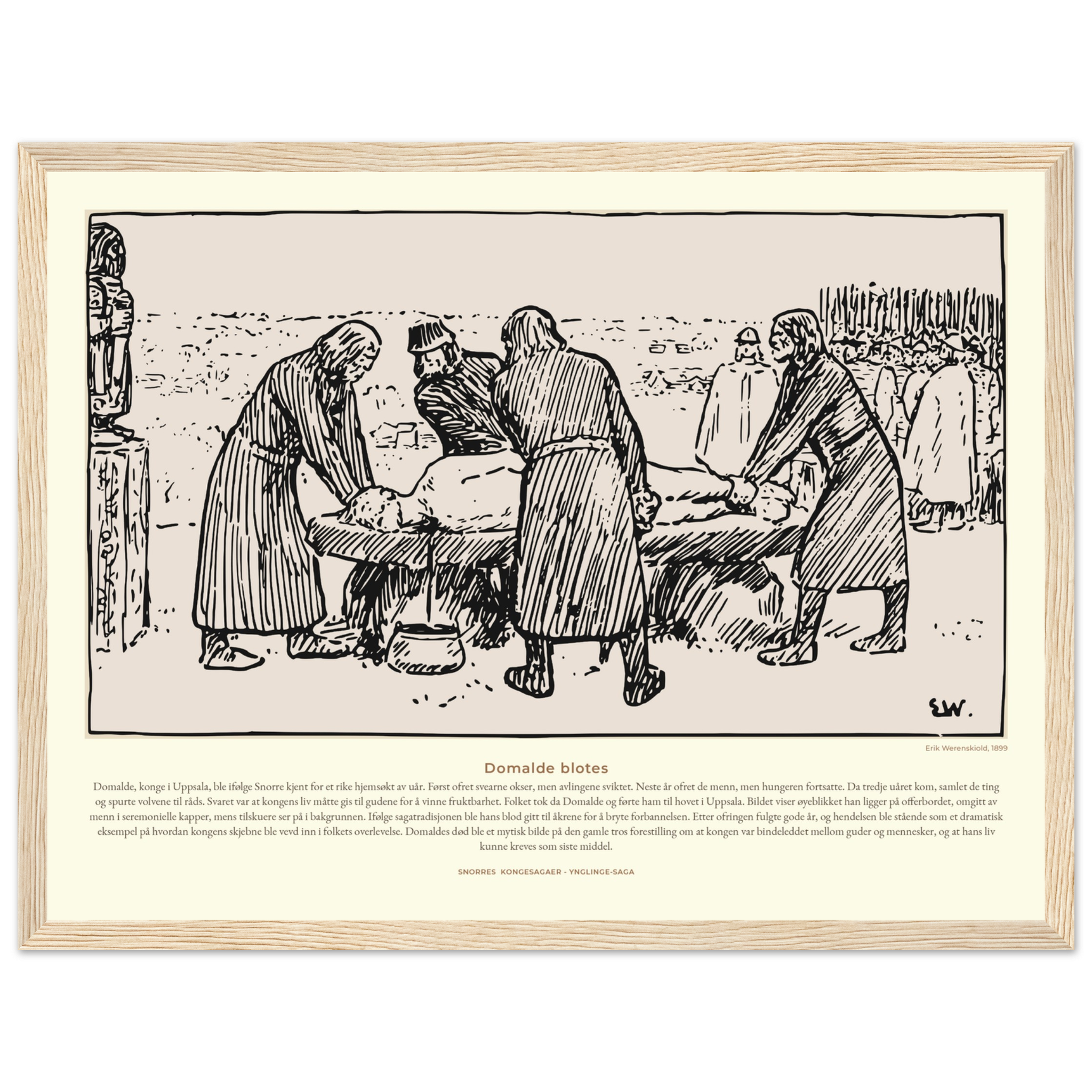 1014-Premium plakat i halvmatt papir med treramme