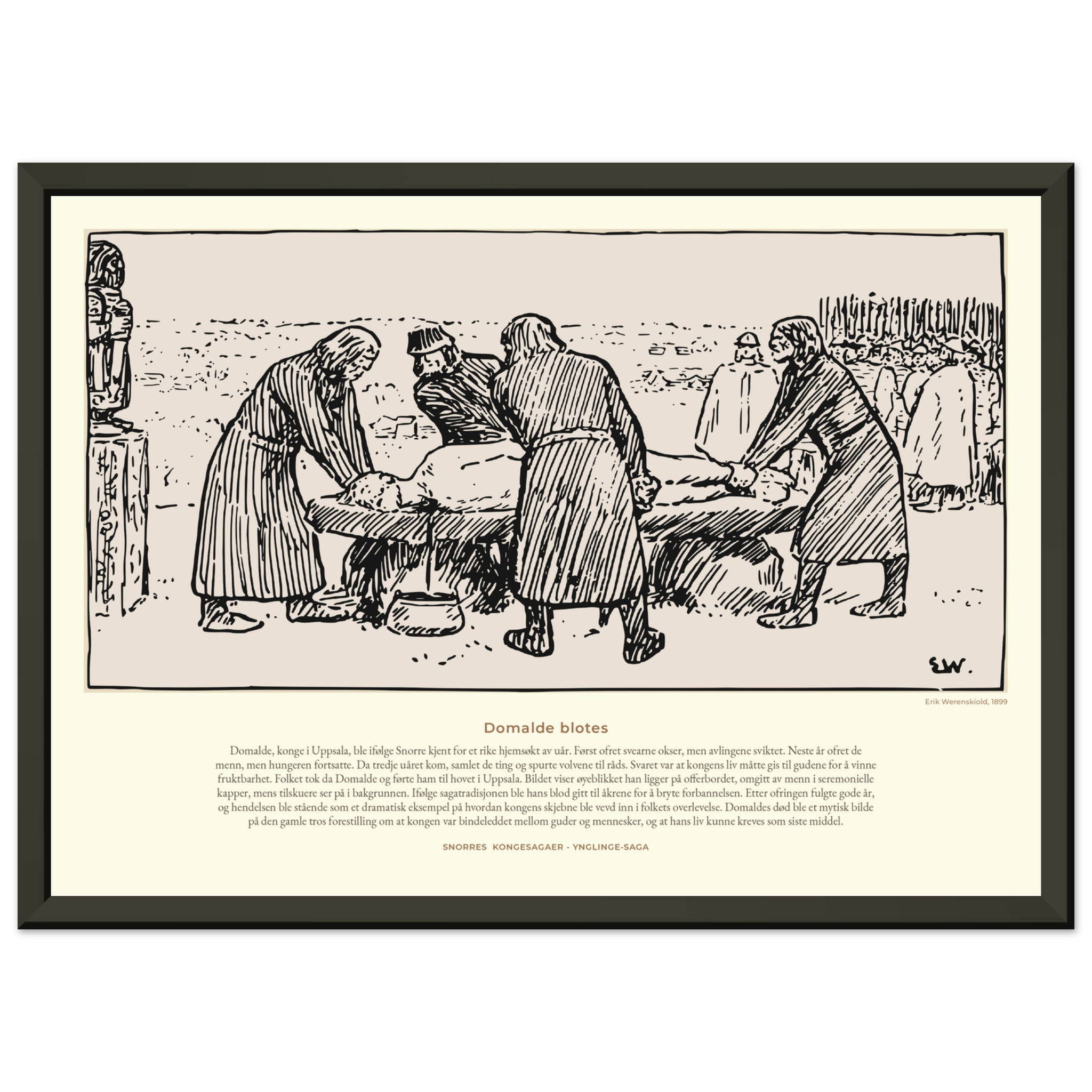 1034-Premium plakat i halvmatt papir med metallramme