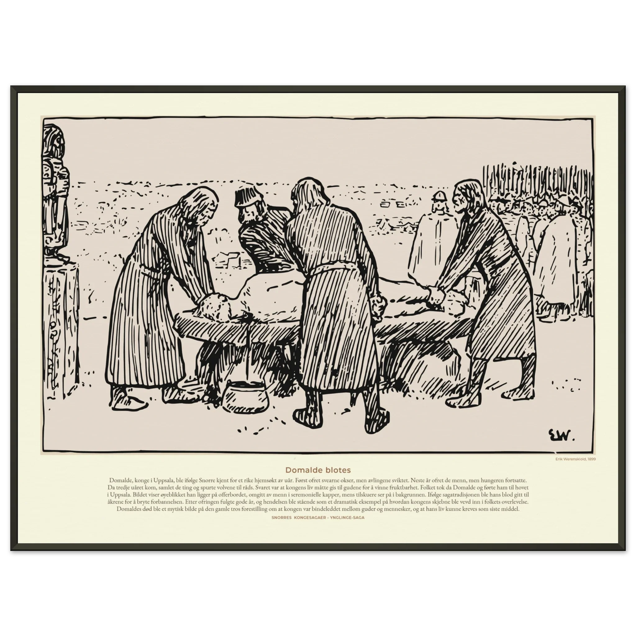 1031-Plakat i matt papir i gallerikvalitet med metallramme