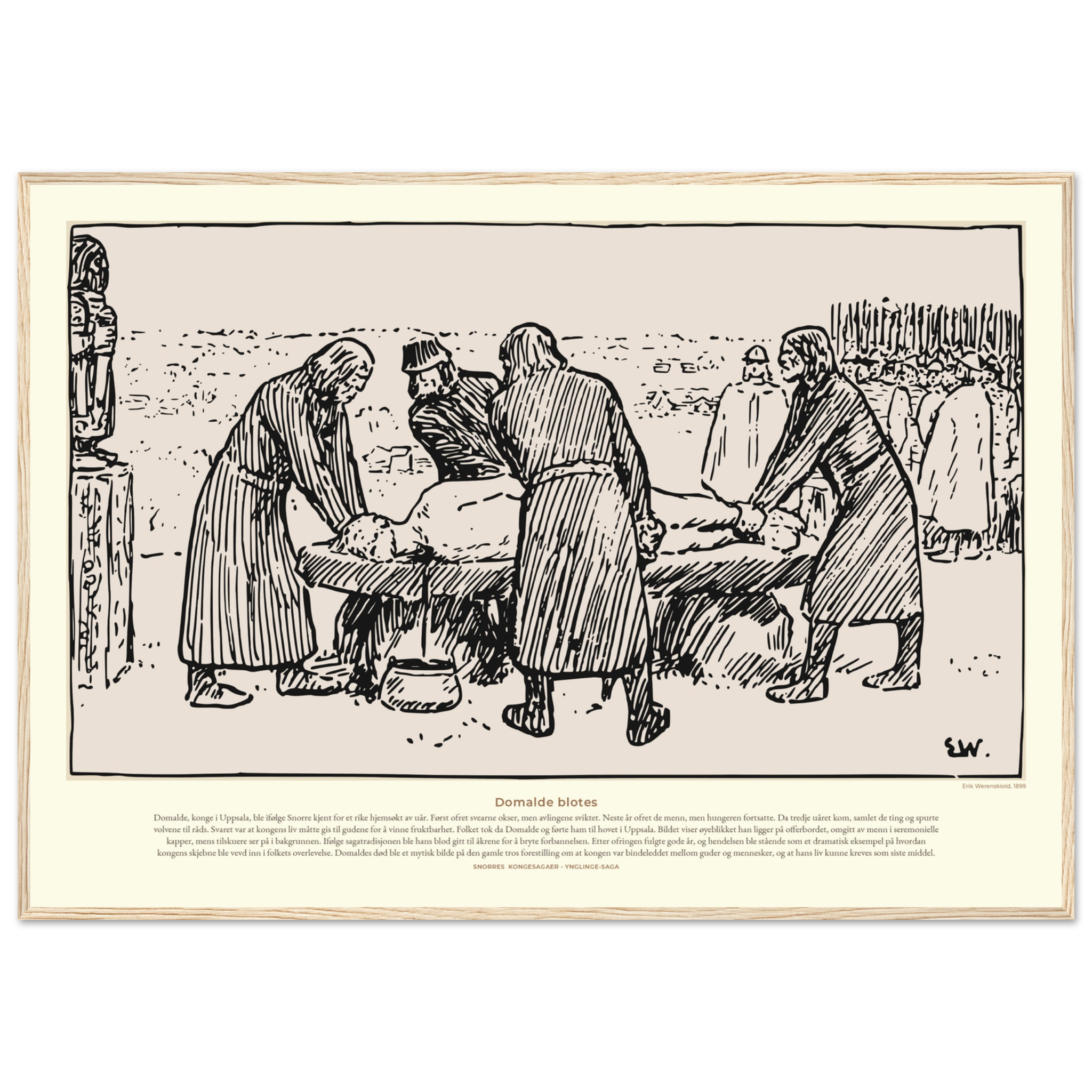 1012-Premium plakat i matt papir med treramme