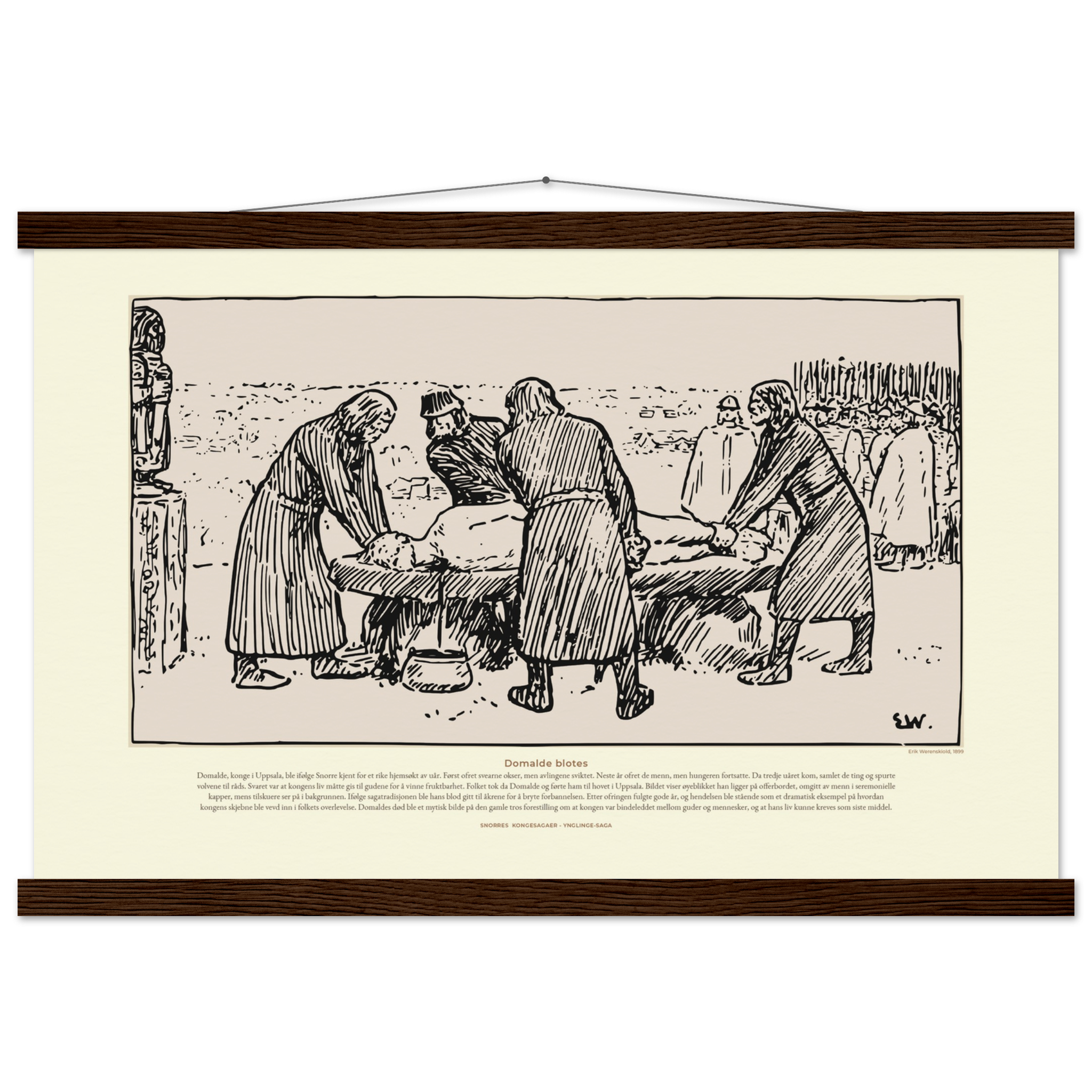 1041-Plakat i matt papir i gallerikvalitet med plakatlist